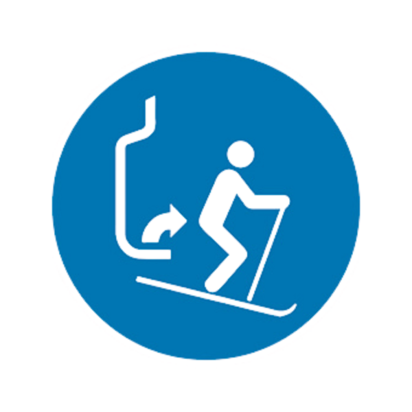 Balise PSI Descendre du télésiège BALI-ABS-RM126